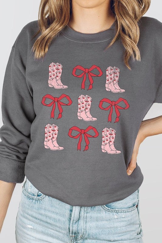 Cowgirl Valentine Graphic Plus Sweatshirt