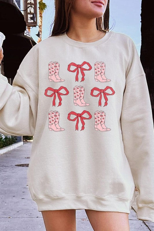 Cowgirl Valentine Graphic Plus Sweatshirt