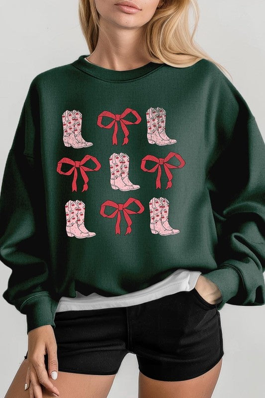 Cowgirl Valentine Graphic Plus Sweatshirt