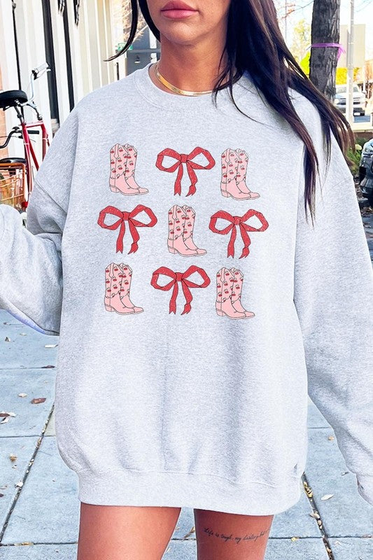 Cowgirl Valentine Graphic Plus Sweatshirt